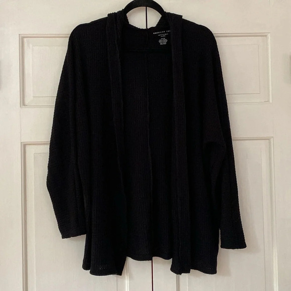 AEO Soft and‎ Sexy Oversized Waffle Knit Hooded Cardigan Comfy Cozy Size Small - Picture 8 of 8